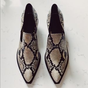 Sigerson Morrison Snake Skin Booties